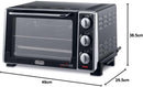 De'Longhi EO20792 Forno Elettrico da 20 Litri con Spegnimento Automatico, 7 Funzioni Cottura, Timer, in Dotazione Spiedo Girarrosto con Impugnatura, Porta Doppio Vetro, Termostato Regolabile, 1300W
