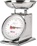 Girmi PS90 Bilancia Meccanica da Cucina, 5 kg, Acciaio Inox