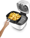 Friggitrice ad Aria Calda, 1 kg, 1400 W, Plastica, Bianco, Delonghi FH2101/1.W IDEALFRY