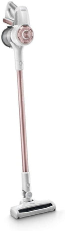 Scopa Elettrica De'Longhi XLM417.WRG Senza Filo, Senza Sacco, Bianco/Rosa, 400 W, 0.5 Litri